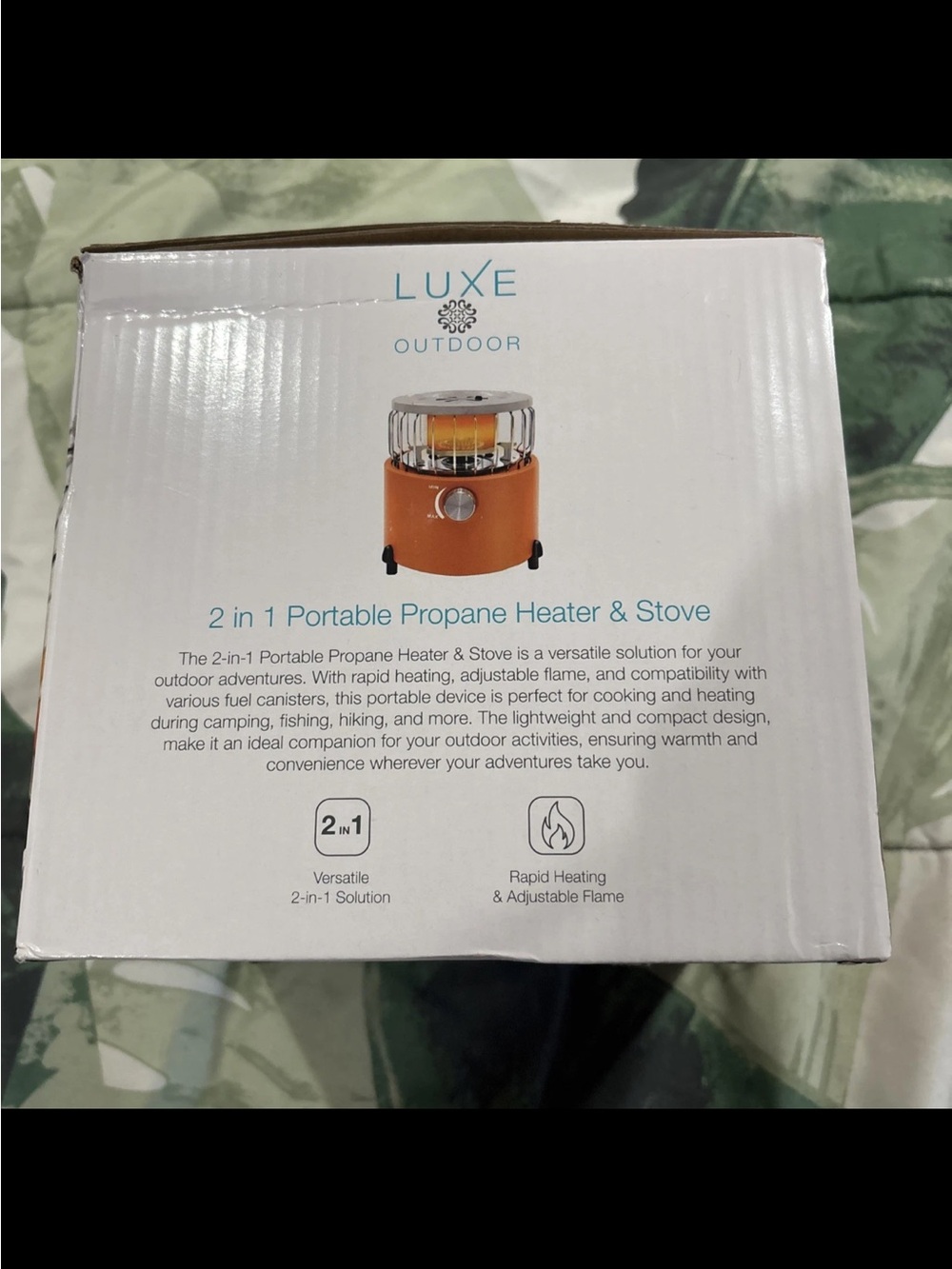 Luxe Orange Portable Propane Heater & Stove